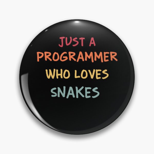 Item preview, Funny Programmer Gift | Funny Software Developer Gift | Funny Coder Gift | Just A Programmer Who Loves Snakes designed and sold by campingforge.