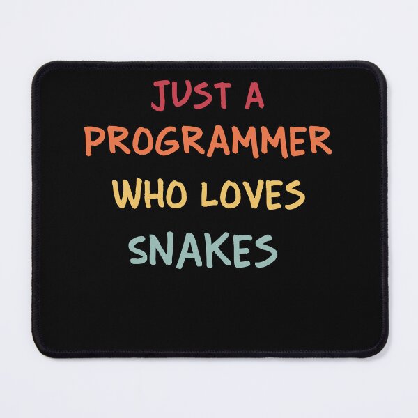 Item preview, Funny Programmer Gift | Funny Software Developer Gift | Funny Coder Gift | Just A Programmer Who Loves Snakes designed and sold by campingforge.