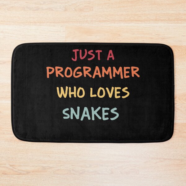 Item preview, Funny Programmer Gift | Funny Software Developer Gift | Funny Coder Gift | Just A Programmer Who Loves Snakes designed and sold by campingforge.