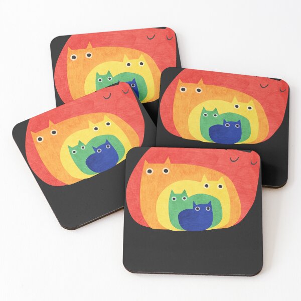 Item preview, Pride rainbow cats designed and sold by maryucxtomeka.