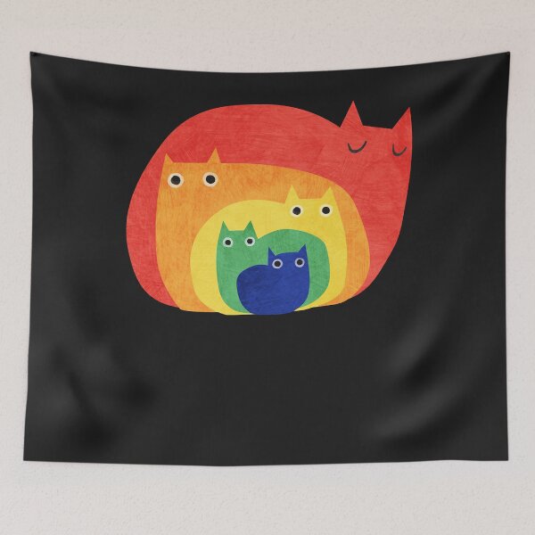 Item preview, Pride rainbow cats designed and sold by maryucxtomeka.