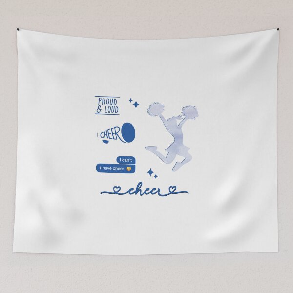 Item preview, Blue Watercolor Cheerleading designed and sold by ClothingTX.