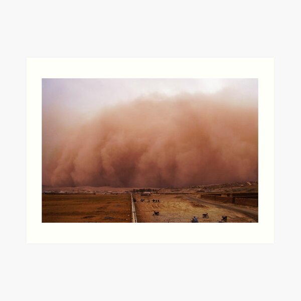 Sand storm in Afghanistan Art Print