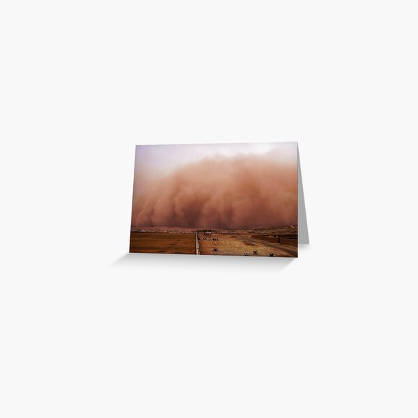 Sand storm in Afghanistan Greeting Card