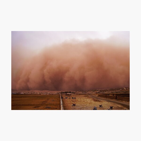 Sand storm in Afghanistan Photographic Print