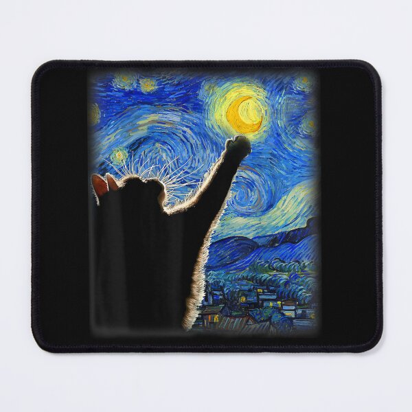 Item preview, Starry Night Cat, Van Gogh Cat, Cat Lover, Cat Mom, Cat Dad designed and sold by NaomiTankersly.