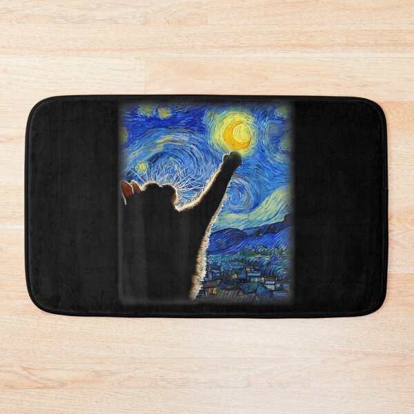 Item preview, Starry Night Cat, Van Gogh Cat, Cat Lover, Cat Mom, Cat Dad designed and sold by NaomiTankersly.