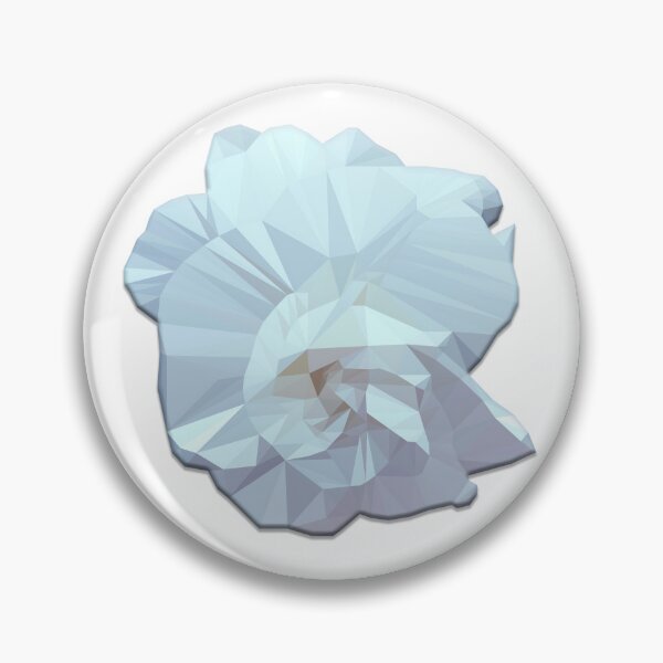 Item preview, Light Blue Low Poly Flower designed and sold by spaceacedesigns.