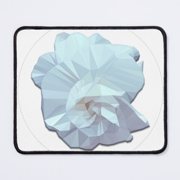 Item preview, Light Blue Low Poly Flower designed and sold by spaceacedesigns.