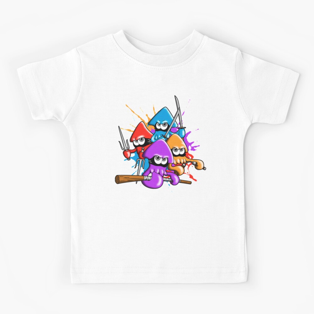 Teenage splatter ninja squids. Kids T-Shirt