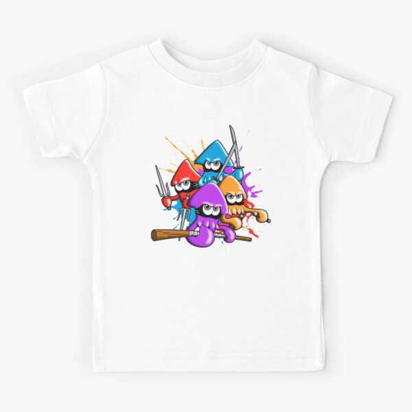 Teenage splatter ninja squids. Kids T-Shirt