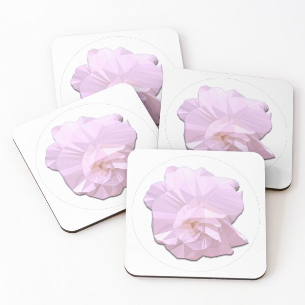 Item preview, Light Pink Low Poly Flower designed and sold by spaceacedesigns.