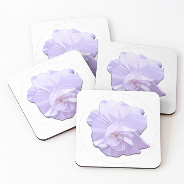 Item preview, Light Purple Low Poly Flower designed and sold by spaceacedesigns.