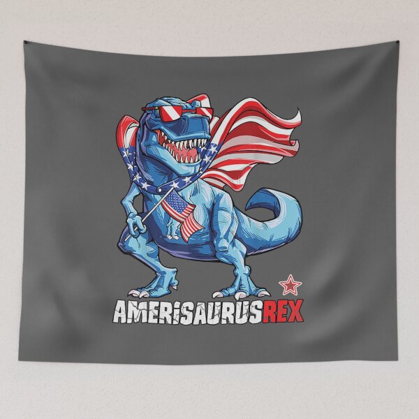 Item preview, dinosaur 4th of july t kids boys men t yellow designed and sold by Arandacha.