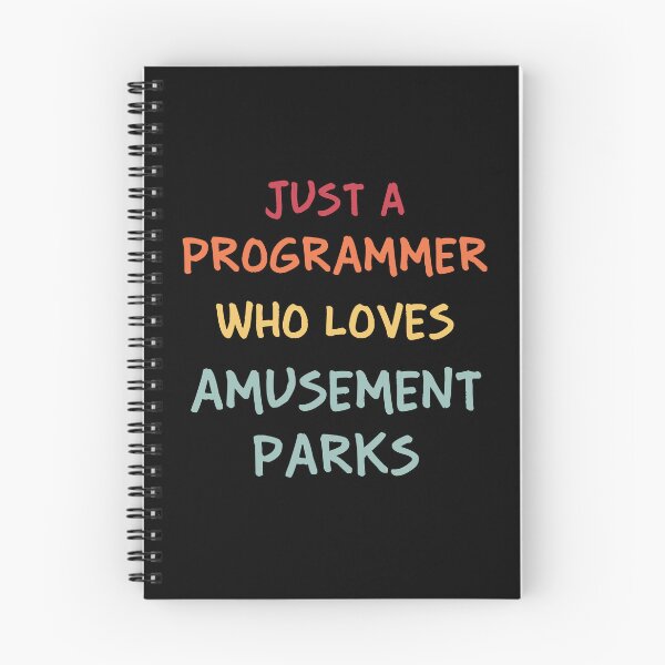 Item preview, Funny Programmer Gift | Funny Software Developer Gift | Funny Coder Gift | Just A Programmer Who Loves Amusement Parks designed and sold by campingforge.