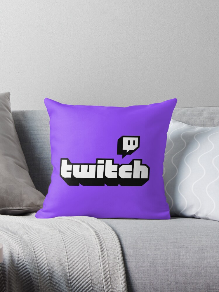 Thumbnail 1 of 4, Pillow, Twitch Logo 2 designed and sold by OmniaStore.