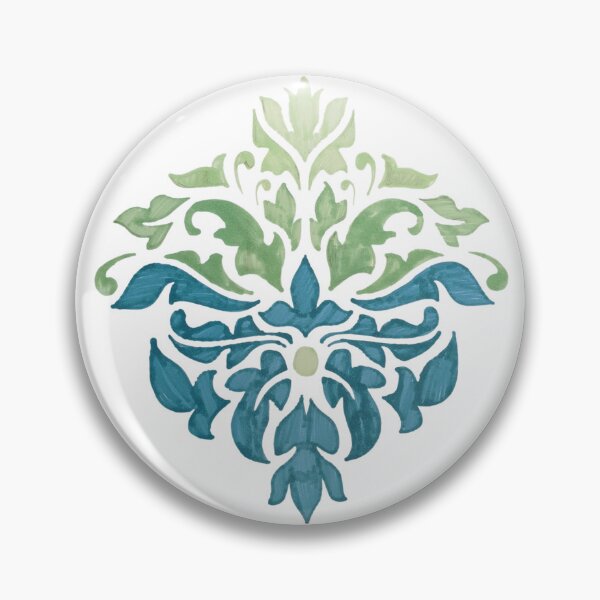 Item preview, Blue green floral design designed and sold by Melissa Renee.