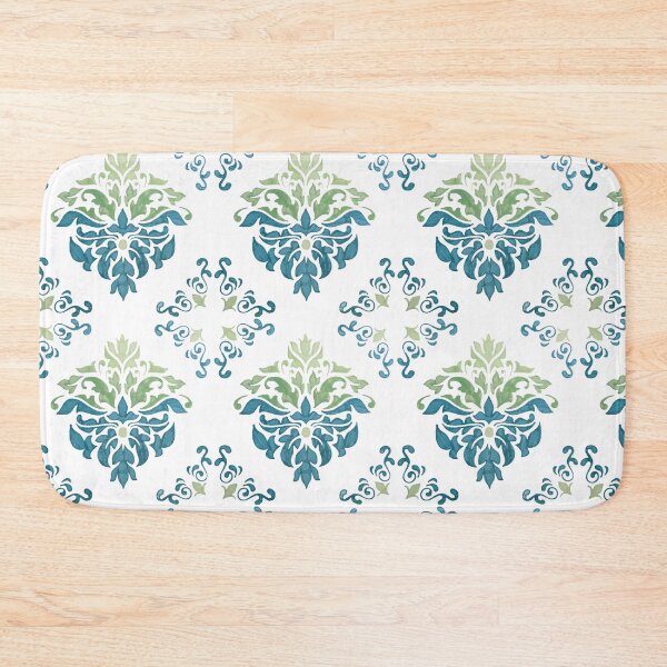 Item preview, Blue green floral design designed and sold by Melissa Renee.
