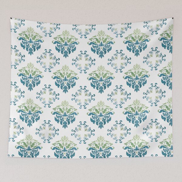 Item preview, Blue green floral design designed and sold by Melissa Renee.