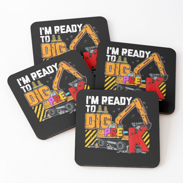 Item preview, Ready To Dig Pre-K Construction Back To School Men Boys T-Shirt designed and sold by DahnkeBinney.