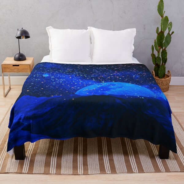 Item preview, Neon Blue Glitter Night Galaxy designed and sold by BlissHeaven.