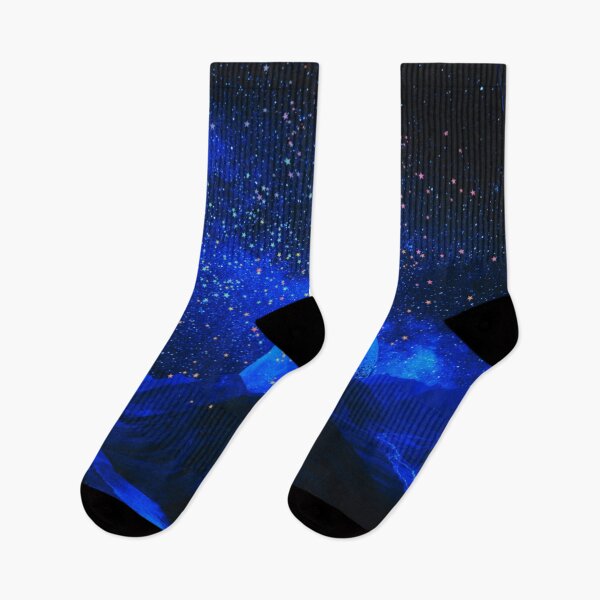 Item preview, Neon Blue Glitter Night Galaxy designed and sold by BlissHeaven.