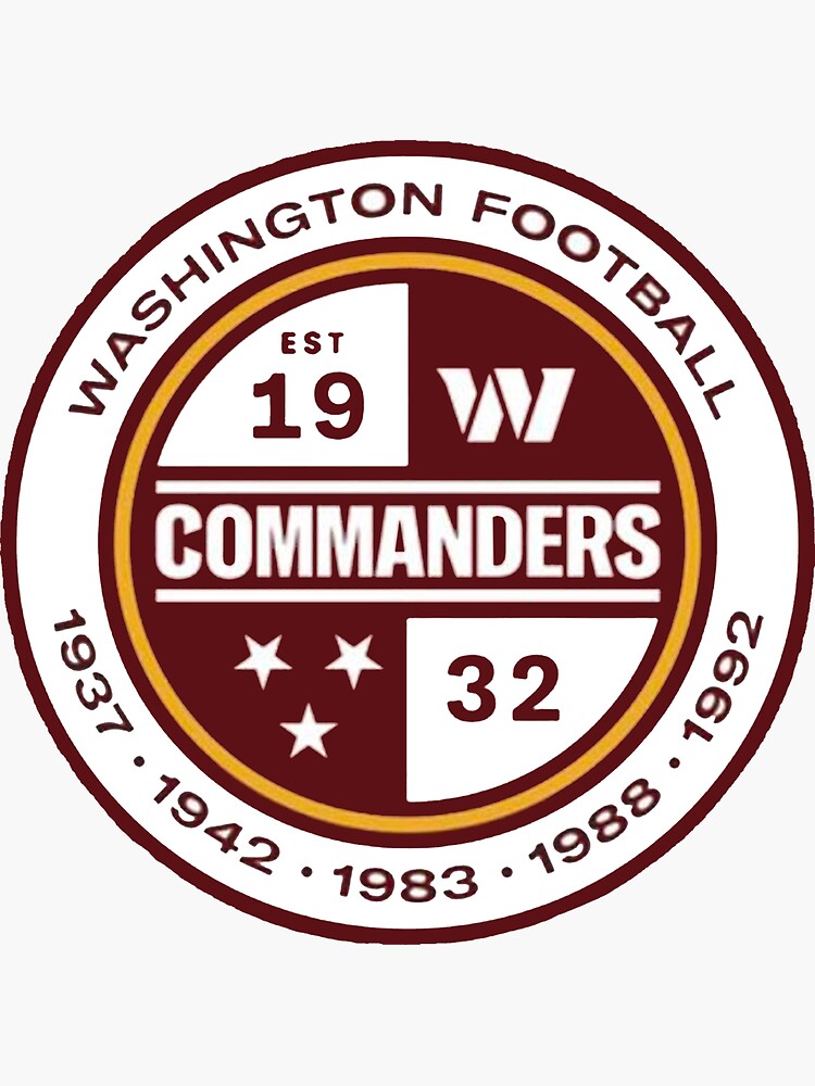 Washington Commanders-Washington Commanders Football Lover Gift Idea -  Washington Commanders Lover C Sticker for Sale by FunkyBaller