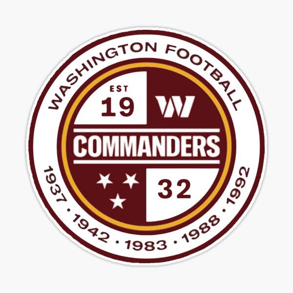 Washington Commanders, Washington Football Team Sticker for Sale by  Lizzyapparel