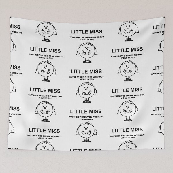 Item preview, Little Miss Watches the Entire Workout Video in Bed designed and sold by peacefulpanini.