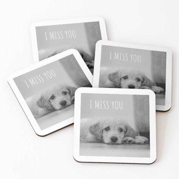 Item preview, I Miss You, Dog Meme designed and sold by SevillaAnimals.