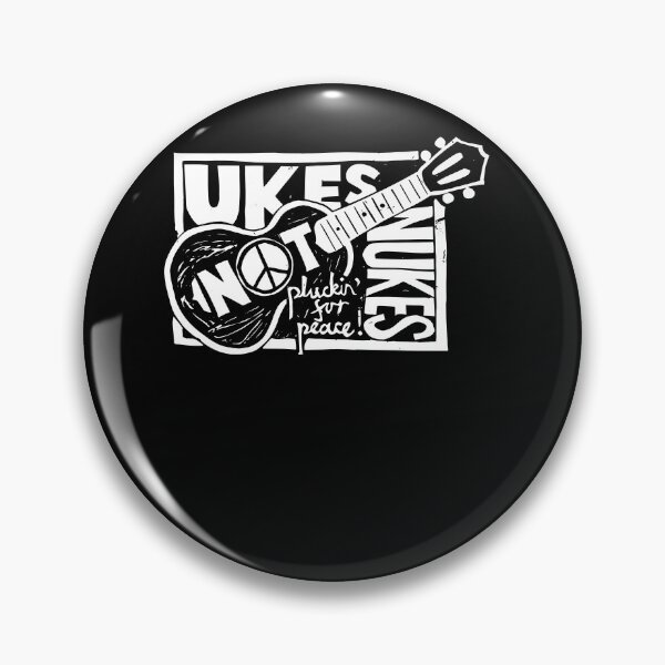Item preview, Ukes Not Nukes Pluckin For Peace Ukulele Player Guitar designed and sold by NaomiTankersly.