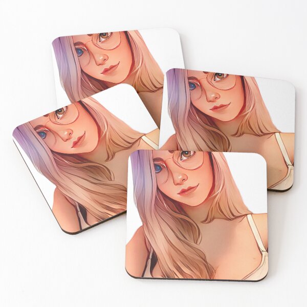 Item preview, Cute Girl with Glasses designed and sold by Cute Girl Fan Art.