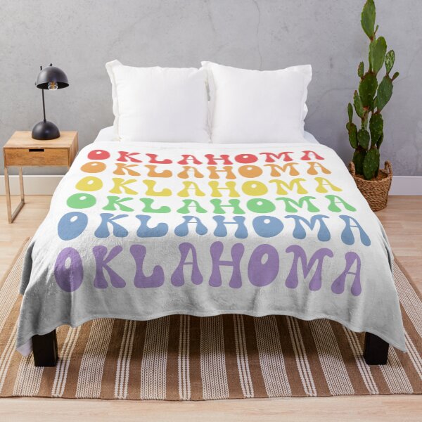 Item preview, Rainbow Retro Oklahoma designed and sold by mcfoley9.