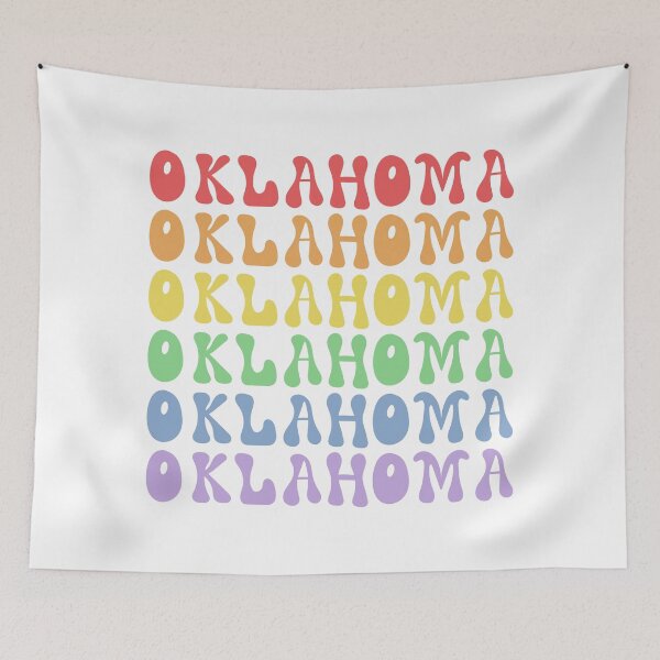 Item preview, Rainbow Retro Oklahoma designed and sold by mcfoley9.
