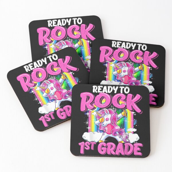 Item preview, Ready To Rock 1st Grade Dabbing Unicorn Back To School Girls T-Shirt designed and sold by DahnkeBinney.