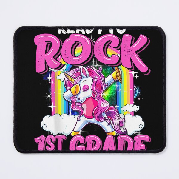 Item preview, Ready To Rock 1st Grade Dabbing Unicorn Back To School Girls T-Shirt designed and sold by DahnkeBinney.
