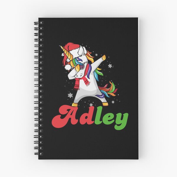 Item preview, Adley - Love sweet adley , Kids, Rainbow, Unicorn, Birthday, Gift, Funny Spiral Notebook designed and sold by BeauWellingto.