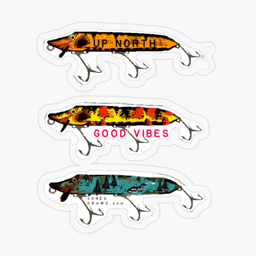 Vintage Lure Sticker for Sale by Bennett Jones