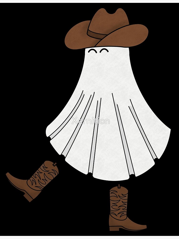 &ldquo;Cowboy Ghost with Boots&rdquo; Poster for Sale by Xernition | Redbubble