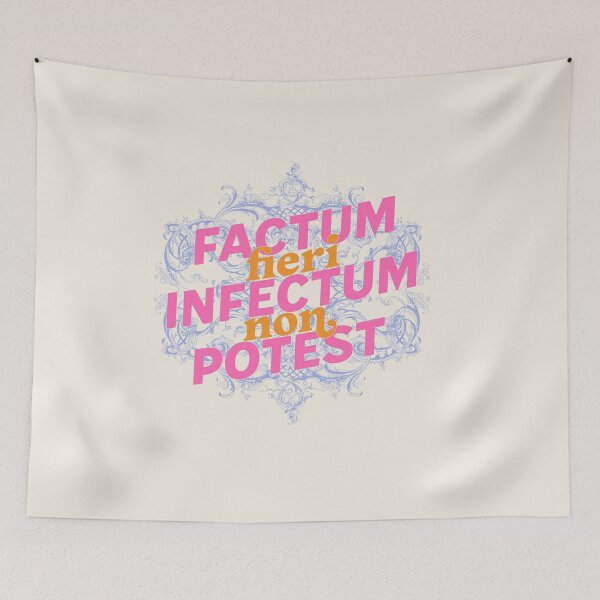 Item preview, Factum Fieri Infectum Non Potest - Latin designed and sold by Trish Dish.