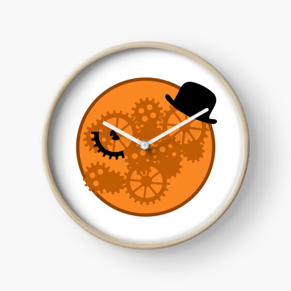 A Clockwork Orange Gears and Cogs Clock
