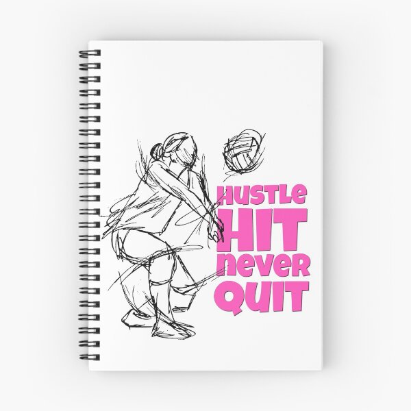 Item preview, Hustle, Hit, Never Quit - Volleyball Merchandise designed and sold by kkbedard.