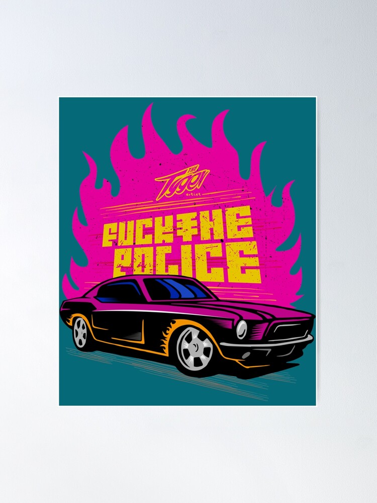 Fuck the police cat Art Board Print for Sale by BigPoiasa