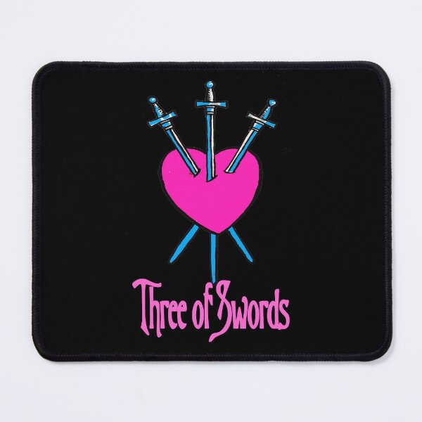 Item preview, three of swords tarot designed and sold by rokeame.