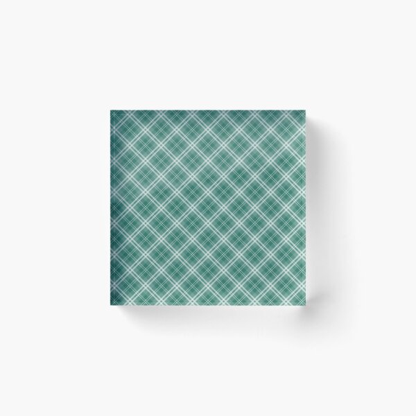Item preview, Celebration Town Large Dark Green and White Tartan Plaid designed and sold by CelebrationTown.