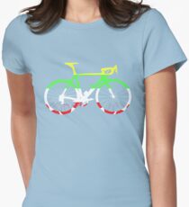 Bike Tour de France Jerseys (Horizontal) (Big) Women's Fitted T-Shirt