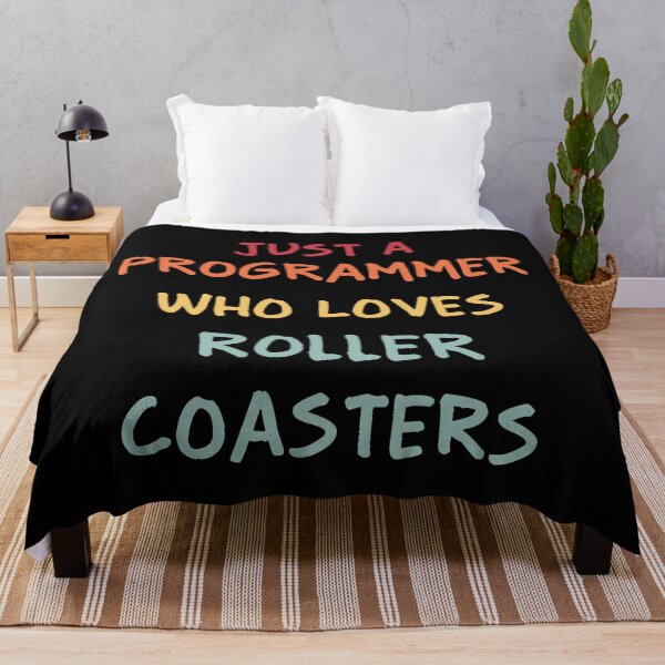 Item preview, Funny Programmer Gift | Funny Software Developer Gift | Funny Coder Gift | Just A Programmer Who Loves Roller Coasters designed and sold by campingforge.