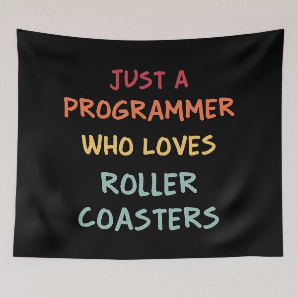 Item preview, Funny Programmer Gift | Funny Software Developer Gift | Funny Coder Gift | Just A Programmer Who Loves Roller Coasters designed and sold by campingforge.