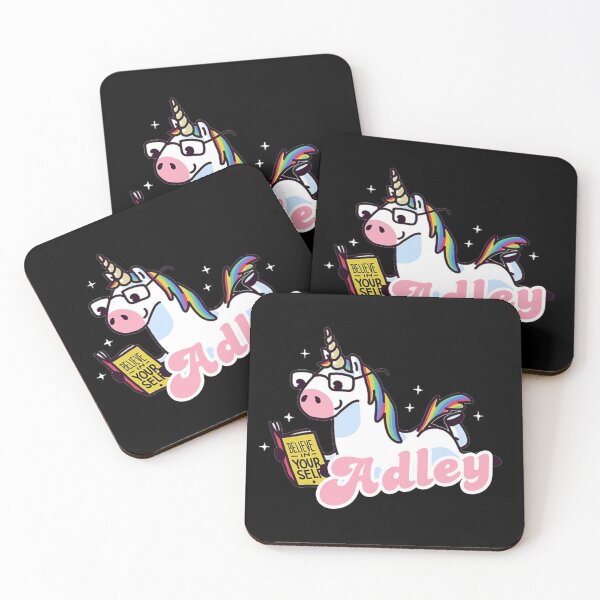 Item preview, Cute Adley - Love books adley, Kids, Rainbow, Unicorn, Birthday, Gift, Funny Spiral Notebook designed and sold by BeauWellingto.