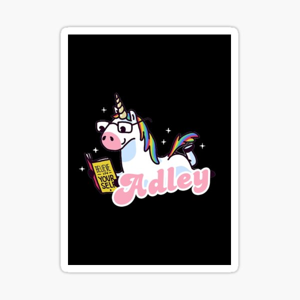"Cute Adley Love books adley, Kids, Rainbow, Unicorn, Birthday, Gift